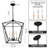 4 - Light Dimmable Lantern Geometric Chandelier