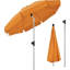 180 cm W X 180 cm D Beach Parasol with Manual Lift