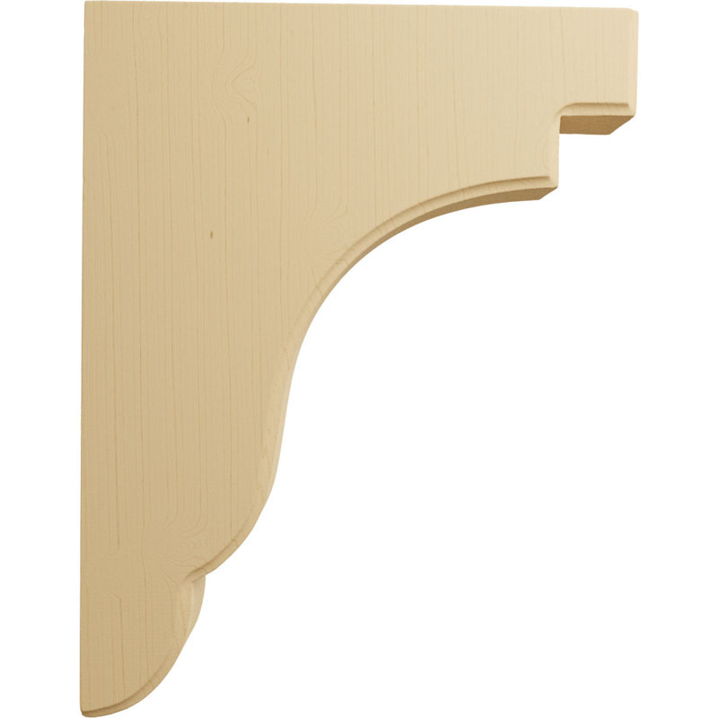 Alder Wood Hand-Carved Decorative Corbel Bracket