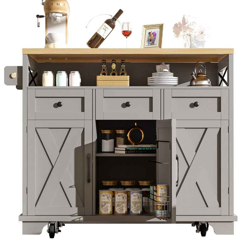 Kitchen Cart, Grey