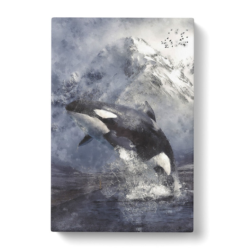 Killer Whale - Wrapped Canvas, 50cm H x 35cm W x 3cm D