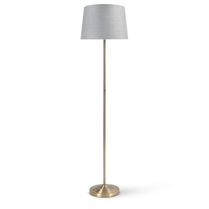 Elwaine 150cm Antique Brass Metal Floor Lamp