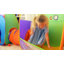 Tunnel de jeu intérieur / extérieur en polyester pour enfants 6,5 pi x 2,3 pi avec sac de transport