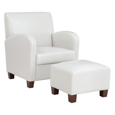 Fauteuil et repose-pieds Aiden