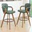 Tabouret de bar moderne pivotant de 26 po en cuir-452270096-457180438