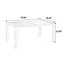 Ensemble de salle à manger 7 pièces pour patio, table rectangulaire et 6 chaises empilables