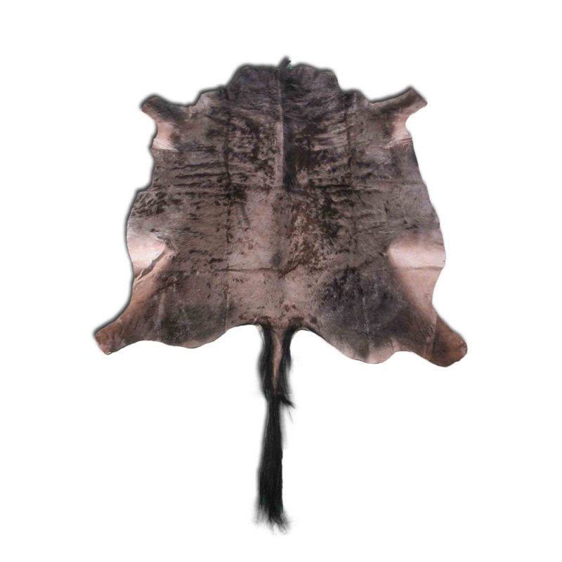 Bessye Handmade Real Wildebeest Skin Rug