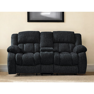 Causeuse inclinable manuelle avec rangement 77 po