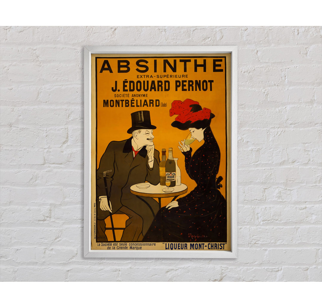 Absinthe - Einzelner Bilderrahmen Kunstdrucke auf Leinwand