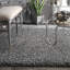 Tapis performance gris à poils longs Conye-1510377421