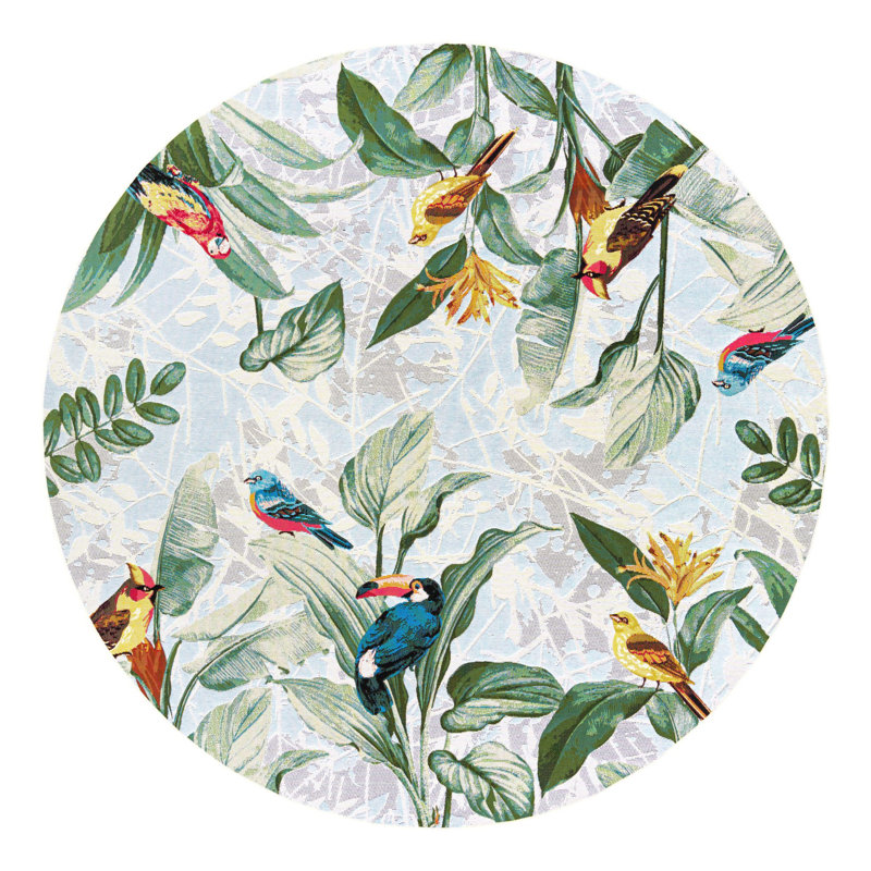 Tapis intérieur / extérieur Shar, Rond 7 pi 10 po