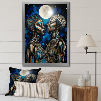 " Portrait Of African Queen And King In Love I "