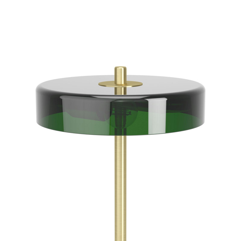 Plastic and Steel Bankers Table Lamp