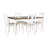 Io 5 Piece Two Toned Wood and Upholstered Dining Set-477336000