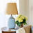 Ceramic Table Lamp with Scallop Shade-2036397904
