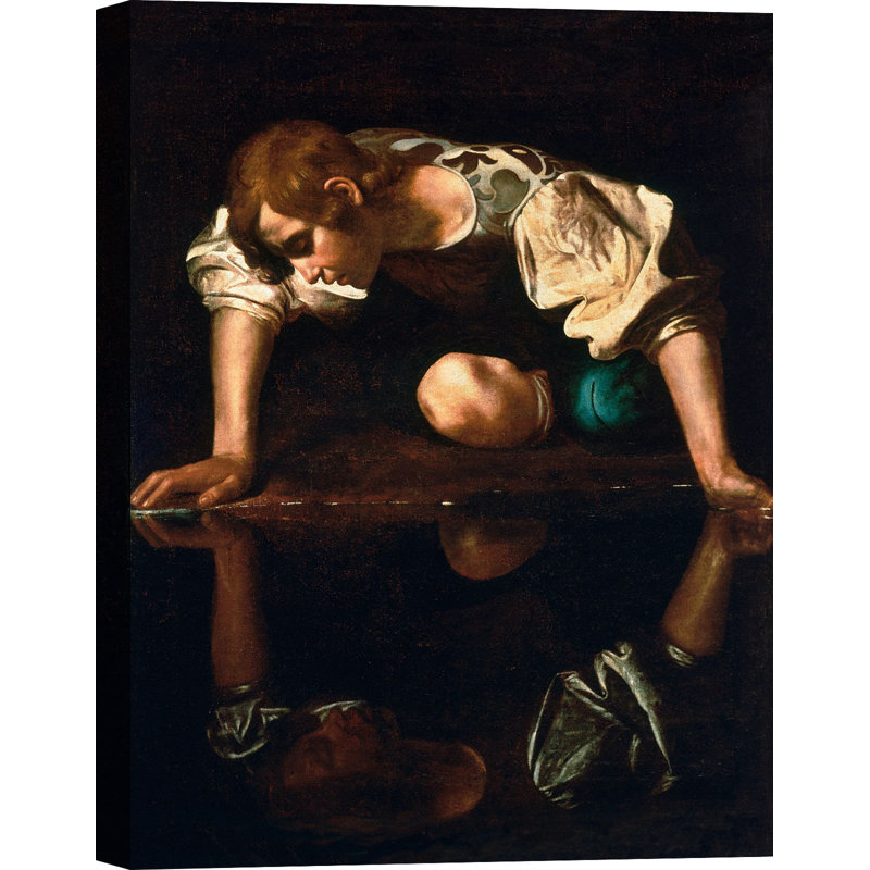 Narcissus by Caravaggio - Wrapped Canvas Print, 100cm H x 70cm W x 4cm D