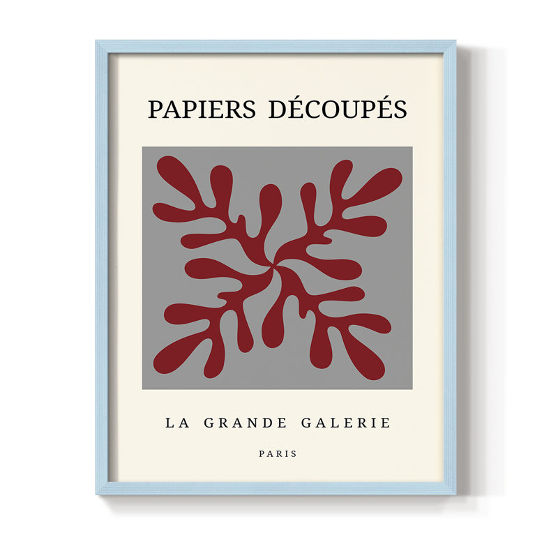 Impression sur CD Matisse - Bois massif, Bleu, H 10 po x l 8 po