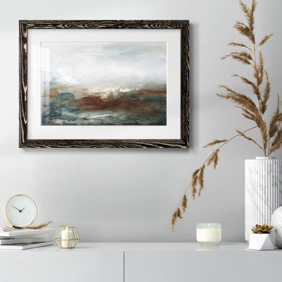 «Lingering Light IV», reproduction encadrée rustique avec tableau mat