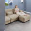 Canapé d'angle modulaire 4 places en chenille, forme moderne en U, pour la maison