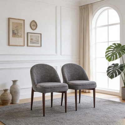 Fabric Upholstered Iron Dining Chair