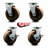 4 Piece High Temp Phenolic Caster Set