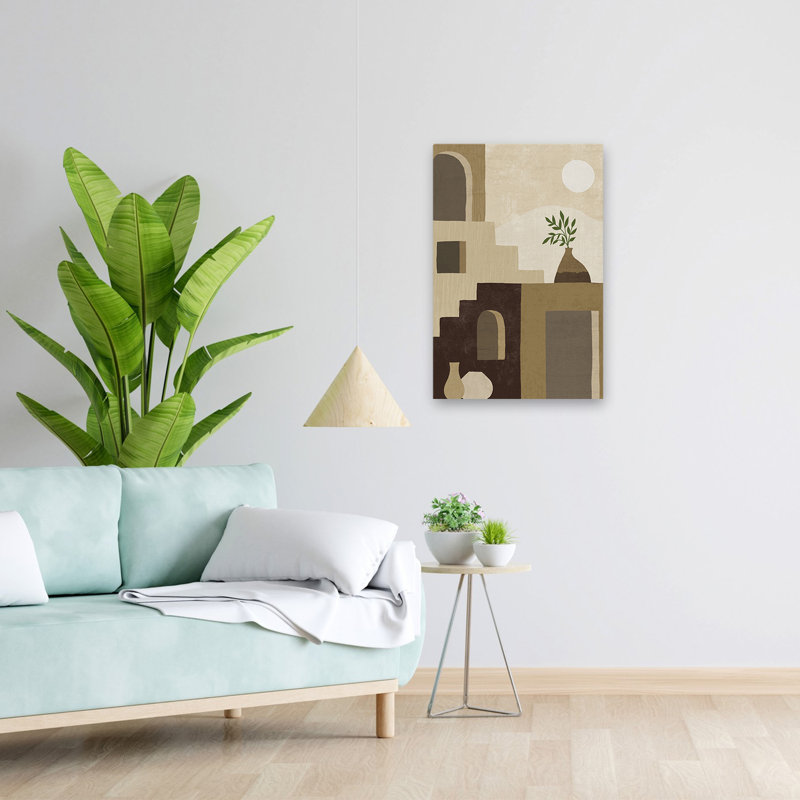 Contemporain et moderne, scènes simples II, neutre, H 24 po x l 16 po