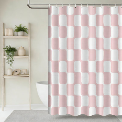 Ensemble de rideau de douche Retro