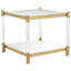 Table de bout avec rangement en verre Chantai-22788141