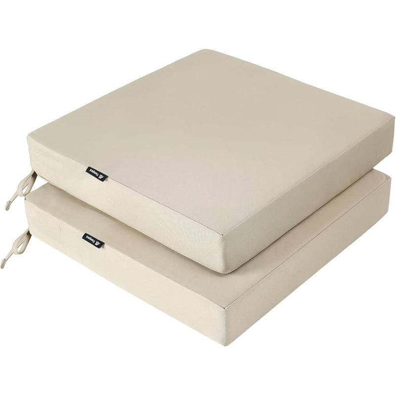 Patio Chair Cushions 19 x 19 x 3 Inch Waterproof Outdoor Seat Cushions