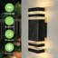 Matte Black 30.3cm H Outdoor Sconce
