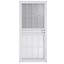 Porte de sécurité en acier gris de luxe Grisham, porte de tempête en fer 32 × 80 pouces, noir-120835127-120835125