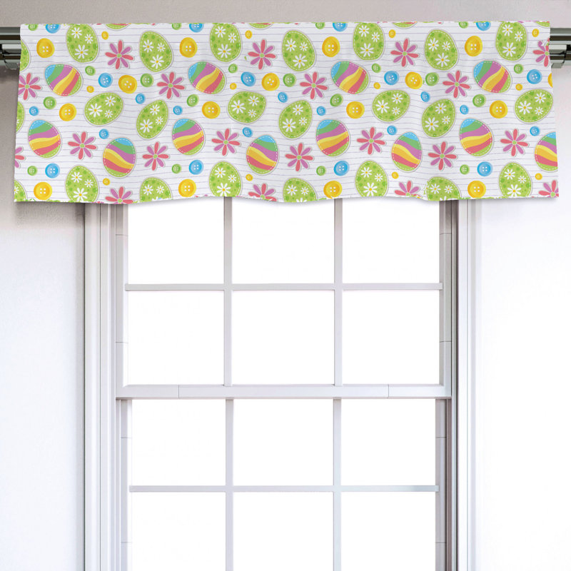 Sateen Ruffled Window Valance