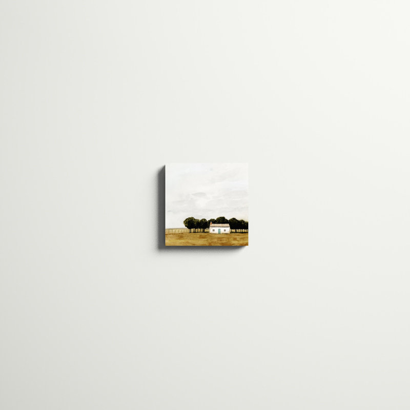 «Late juillet I», peinture sur toile tendue, H 12 po x l 12 po