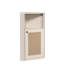 Armoire de rangement de coin salle de bain avec porte de grange en rotin et tablette réglable-786777003