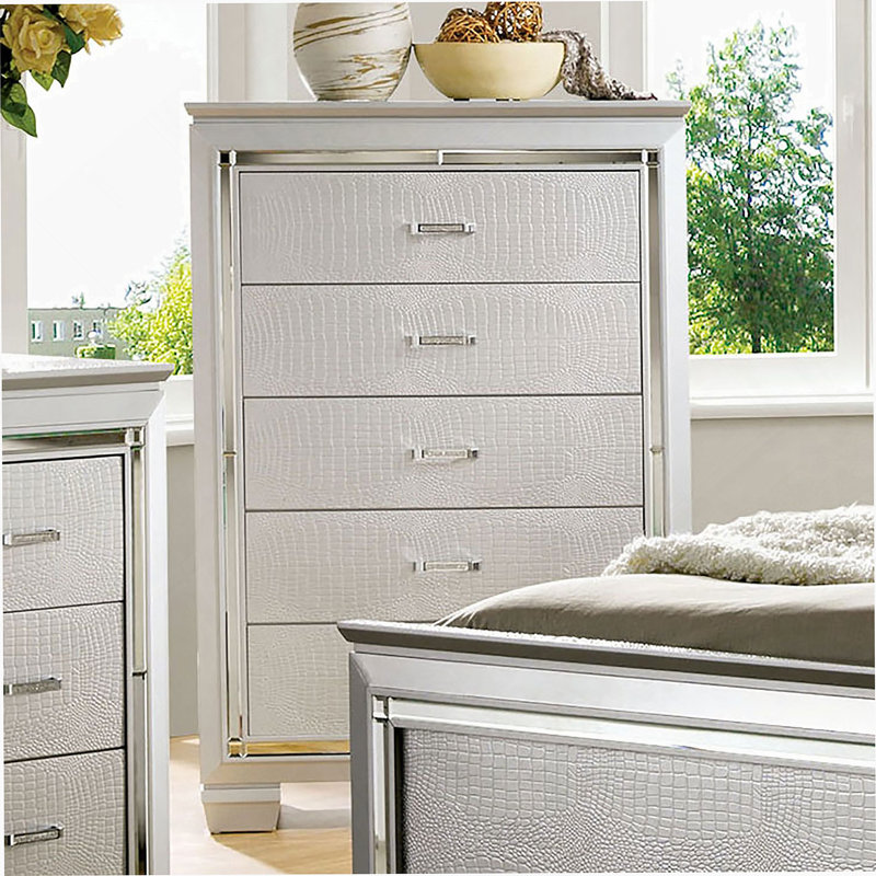 Mobilier de chambre à coucher 1pc, Argent argent