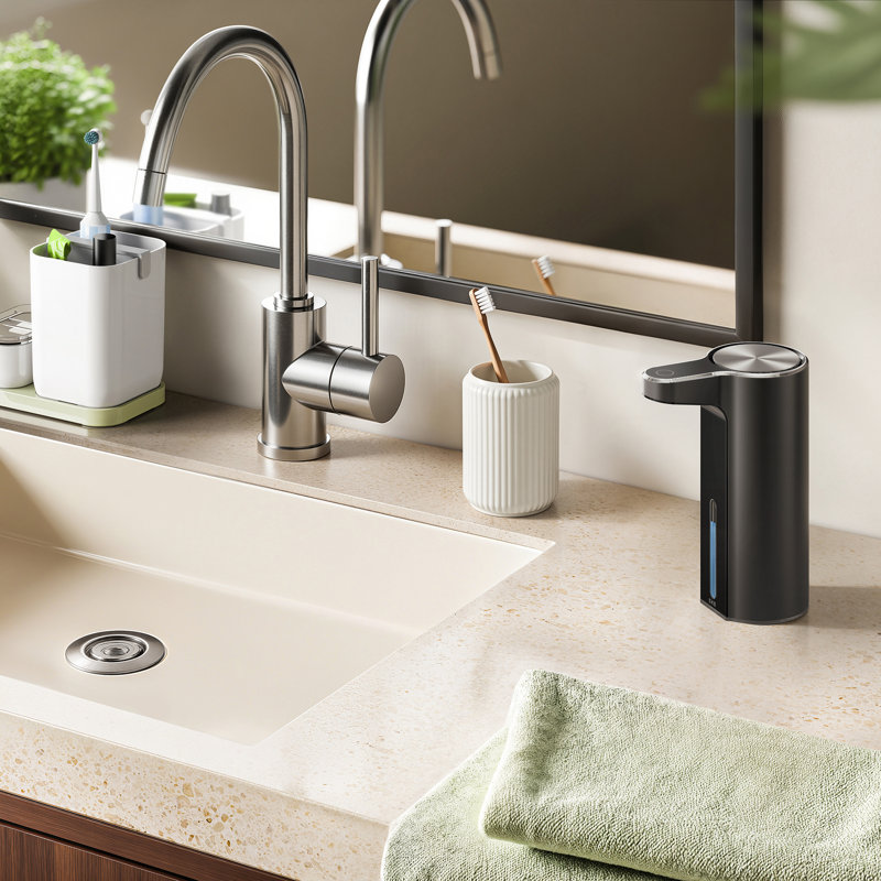 Touchless Automatic Soap Dispenser For Kitchen And Bathroom, Liquid Hand Soap Dispenser, Water-resistant And Rechargeable, 9 Fl Oz