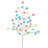 Solar Powered Multicolor Star Tree Stake with 40 LED Lights