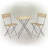 Culbin Round 2 - Person 59" Long Steel Bistro Set
