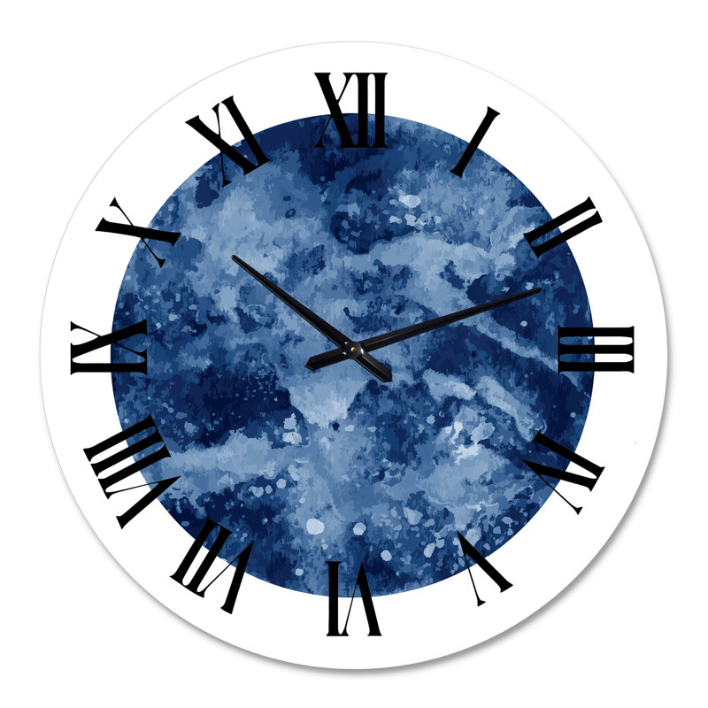 Space Galaxy Circle - Horloge murale moderne, Grand