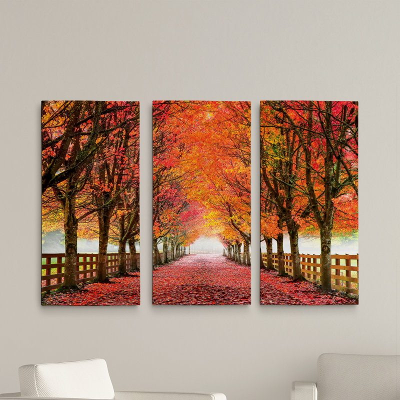 "North Bend", ensemble de 3 reproductions de photos sur toiles, H 24 po x l 36 po x P 1,5 po