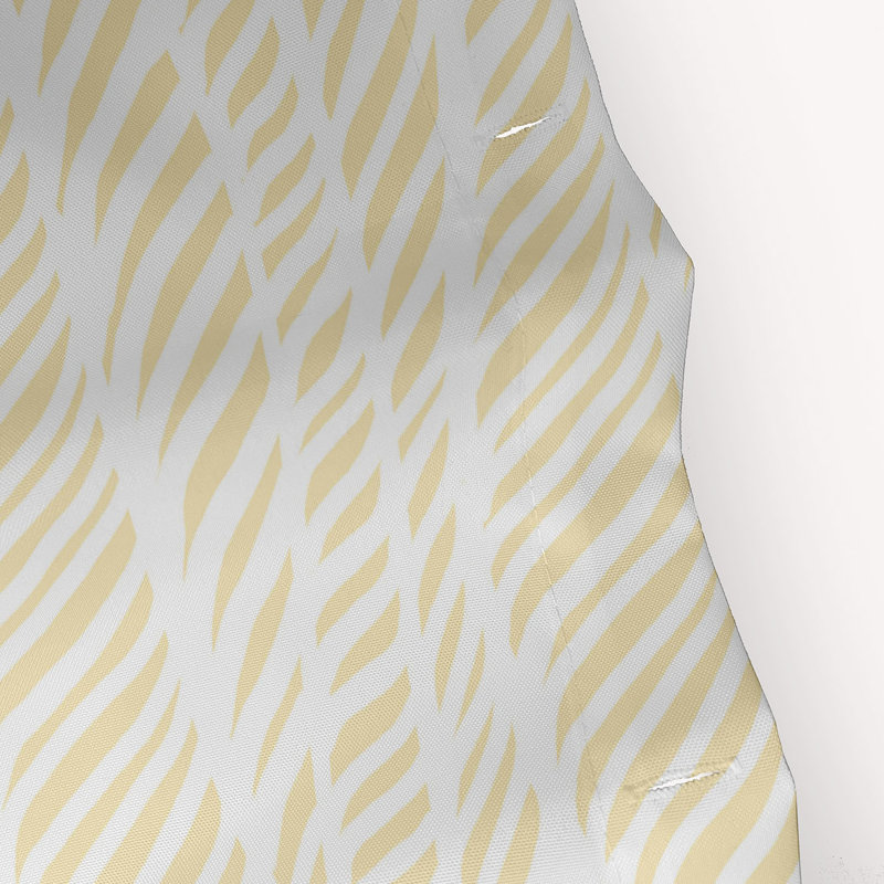 Rideau de douche simple Rolling Waves, Jaune