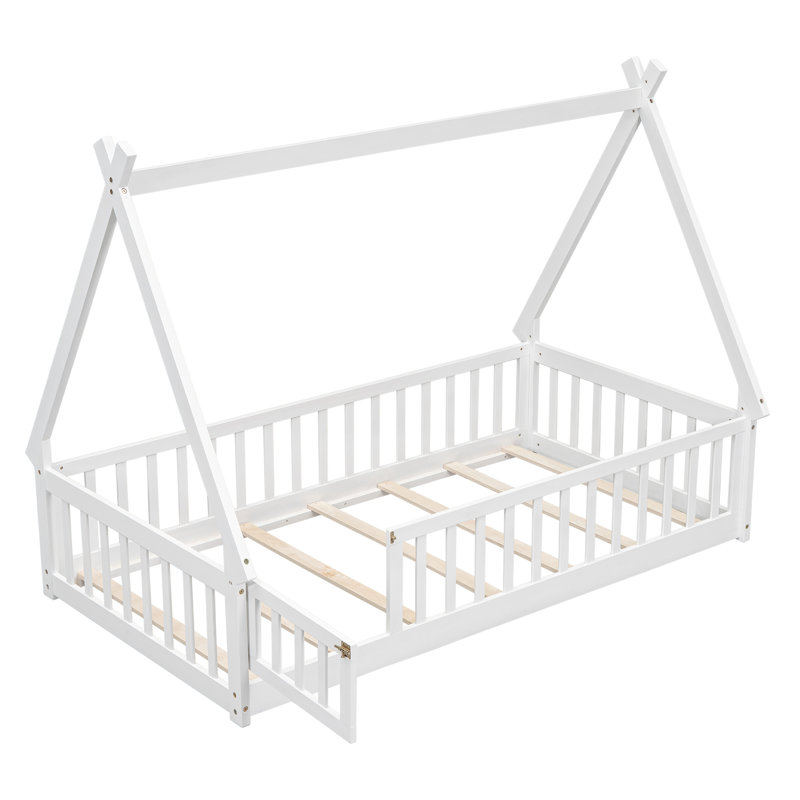 Lit pour enfant Dhima, Double, Blanc