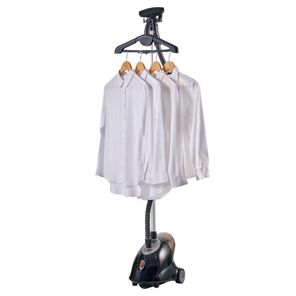 Black+Decker Garment Steamer with Single Adjustable Pole & Hanger
