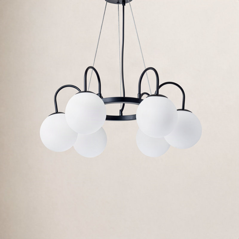 Royelle 6-Light Chandelier, Noir
