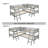 L-Shaped Bunk Bed With Ladder,Twin Size-Gray