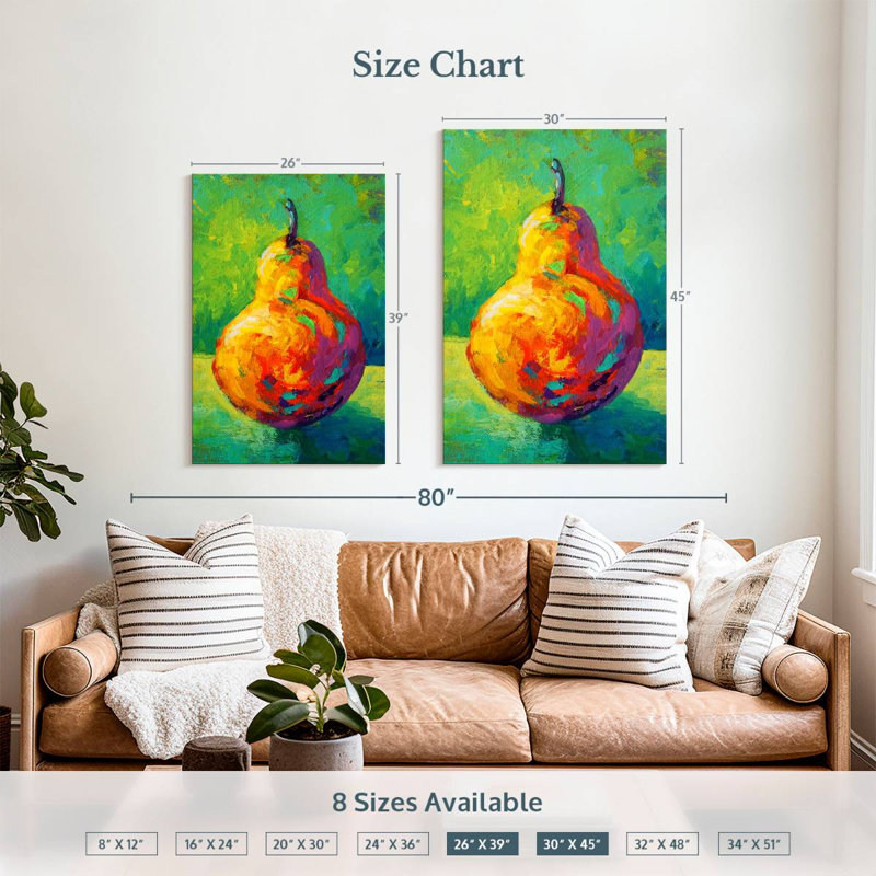 Yarlin Bright Pear V, 39" H x 26" W