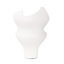 Vase blanc Witta - court