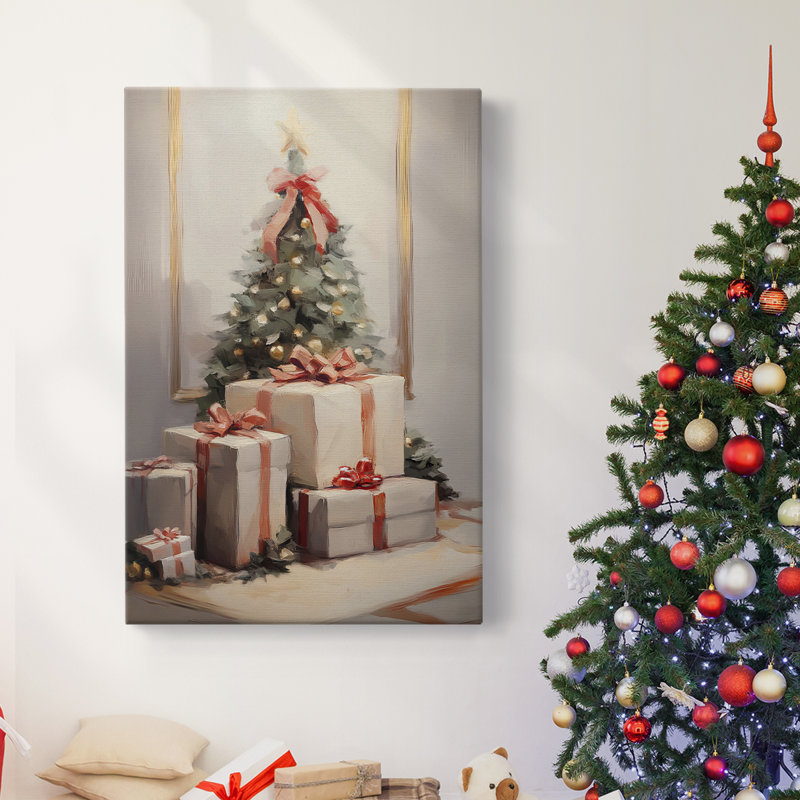 Art des Fêtes de Noël - Toile tendue avec châssis - Série 2-XXXV, H 60 po x l 40 po