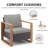Aldiana 8-Piece Outdoor Conversation Set With Swivel Gliders And Fire Pit Table, 9-Person Wicker Patio Seating With Sofa, Armchairs & Ottomans-89190552-89190553