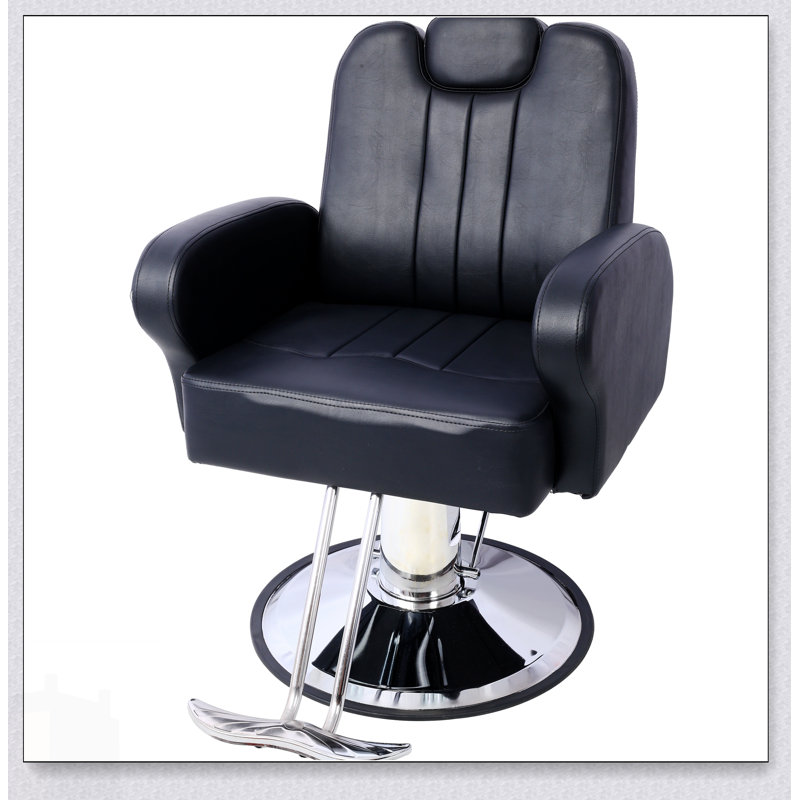 Heavy Duty Hydraulic Barber Chair With Reclining Function And Extra Wider Seat For Ultimate Comfort And Durability In Salons